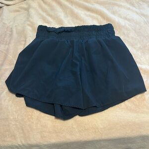 Navy blue athletic shorts